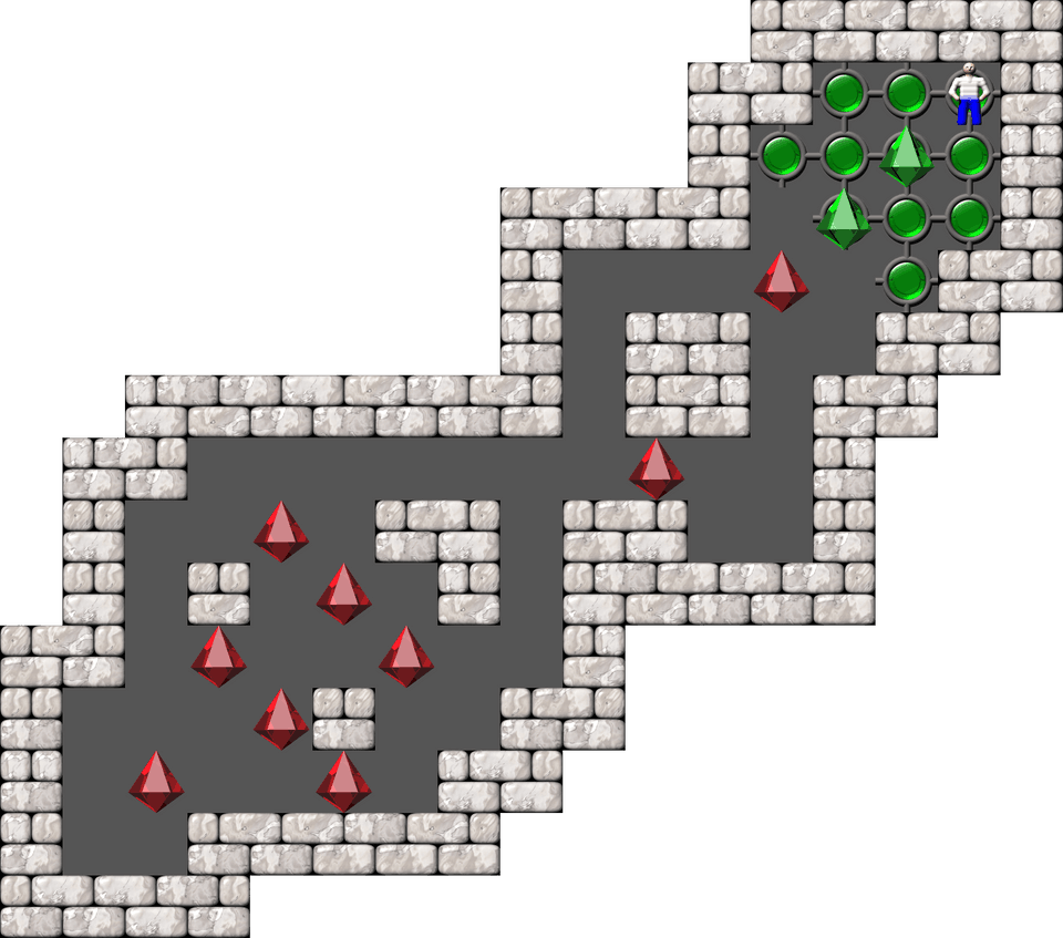 Sokoban Mass Remodel level 14